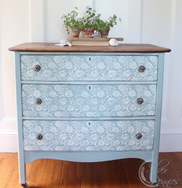 Fleur Chalk Paint Dresser Before After Finding Silver Pennies