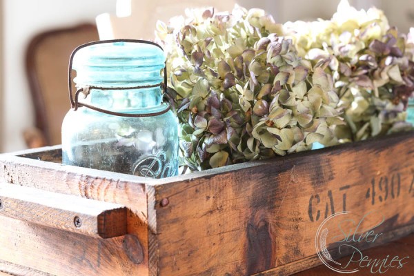 Ball Jars and Hydrangea