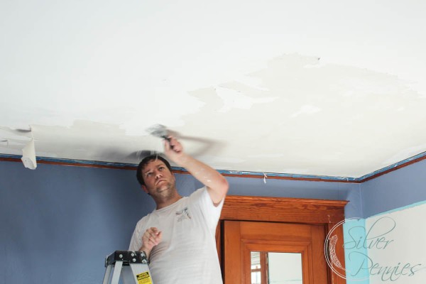 How To Paint Calcimine Ceilings Finding Silver Pennies