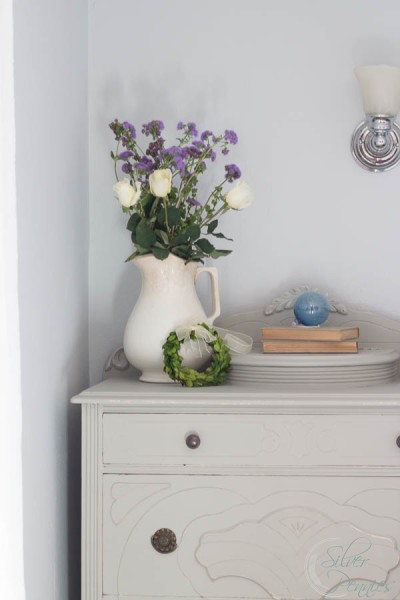 Muted Dresser with Flowers