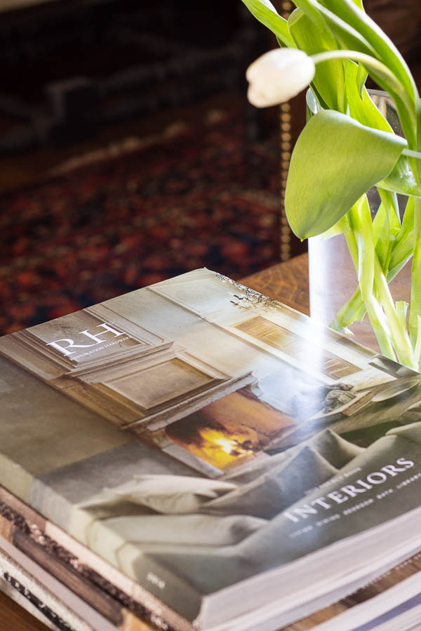 Restoration hardware coffee table on sale books