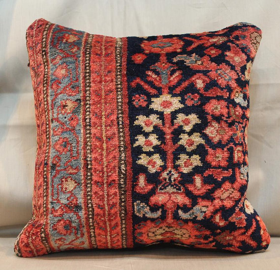 Oriental Rug Pillows Finding Silver, Persian Rug Cushions