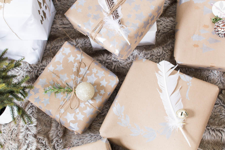 DIY Christmas Wrapping Paper - Finding Silver Pennies