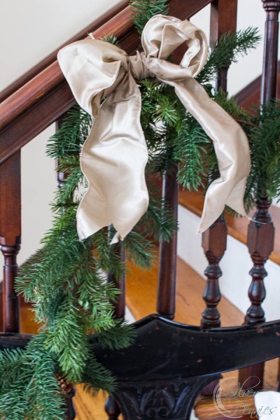 Pretty bow and greenery