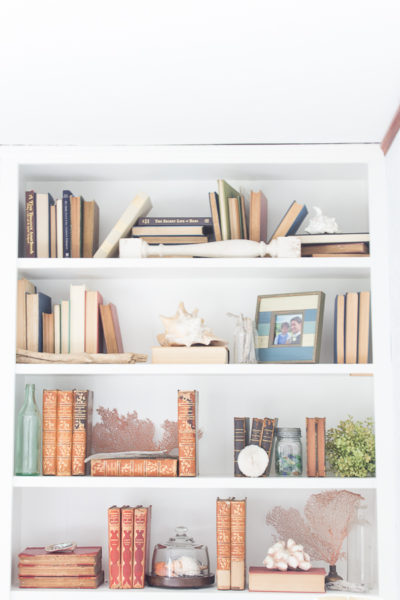 How To Decorate Bookshelves On A Budget Finding Silver Pennies