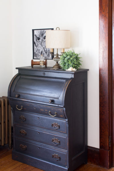 A Black Chippy Roll Top Desk Finding Silver Pennies