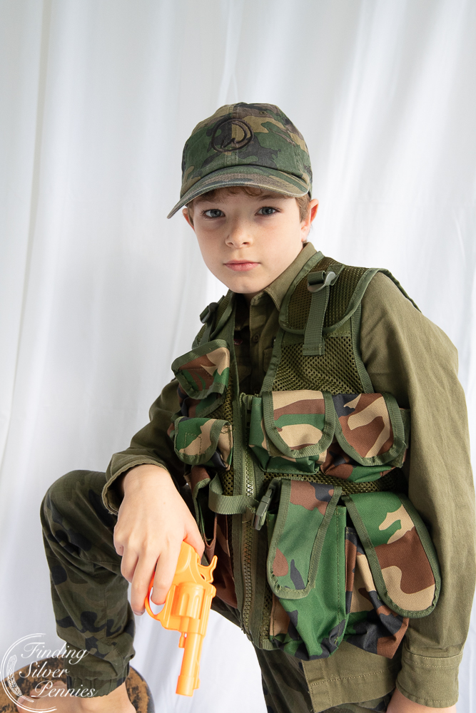 DIY Army Soldier and Tank Costume - Finding Silver Pennies
