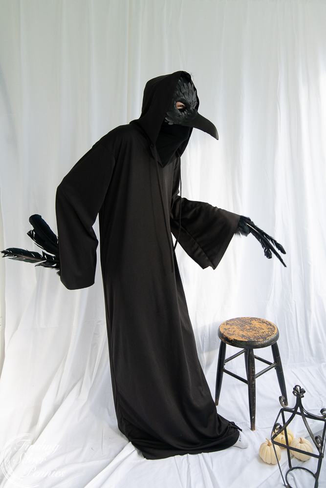 DIY Spooky Crow Costume - Finding Silver Pennies
