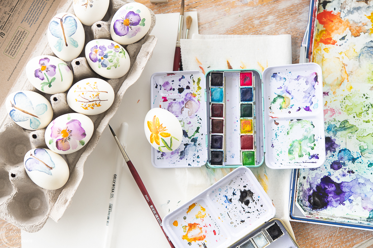 Watercolor Easter Eggs (with video) - Finding Silver Pennies
