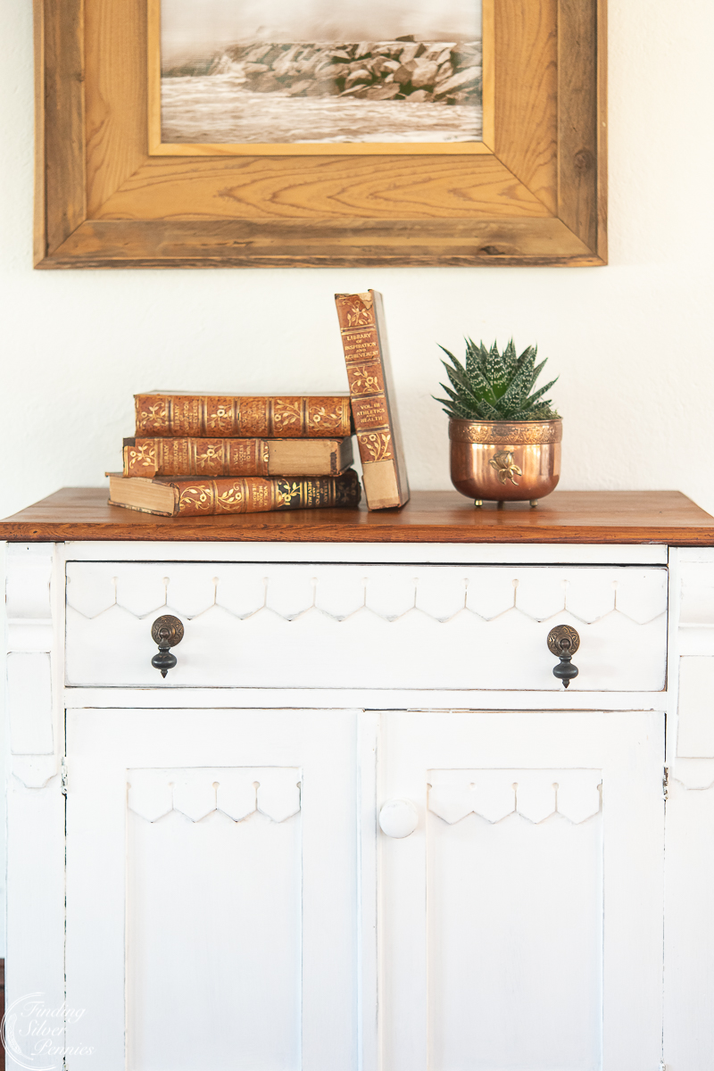 How to Paint an Old Cabinet Finding Silver Pennies