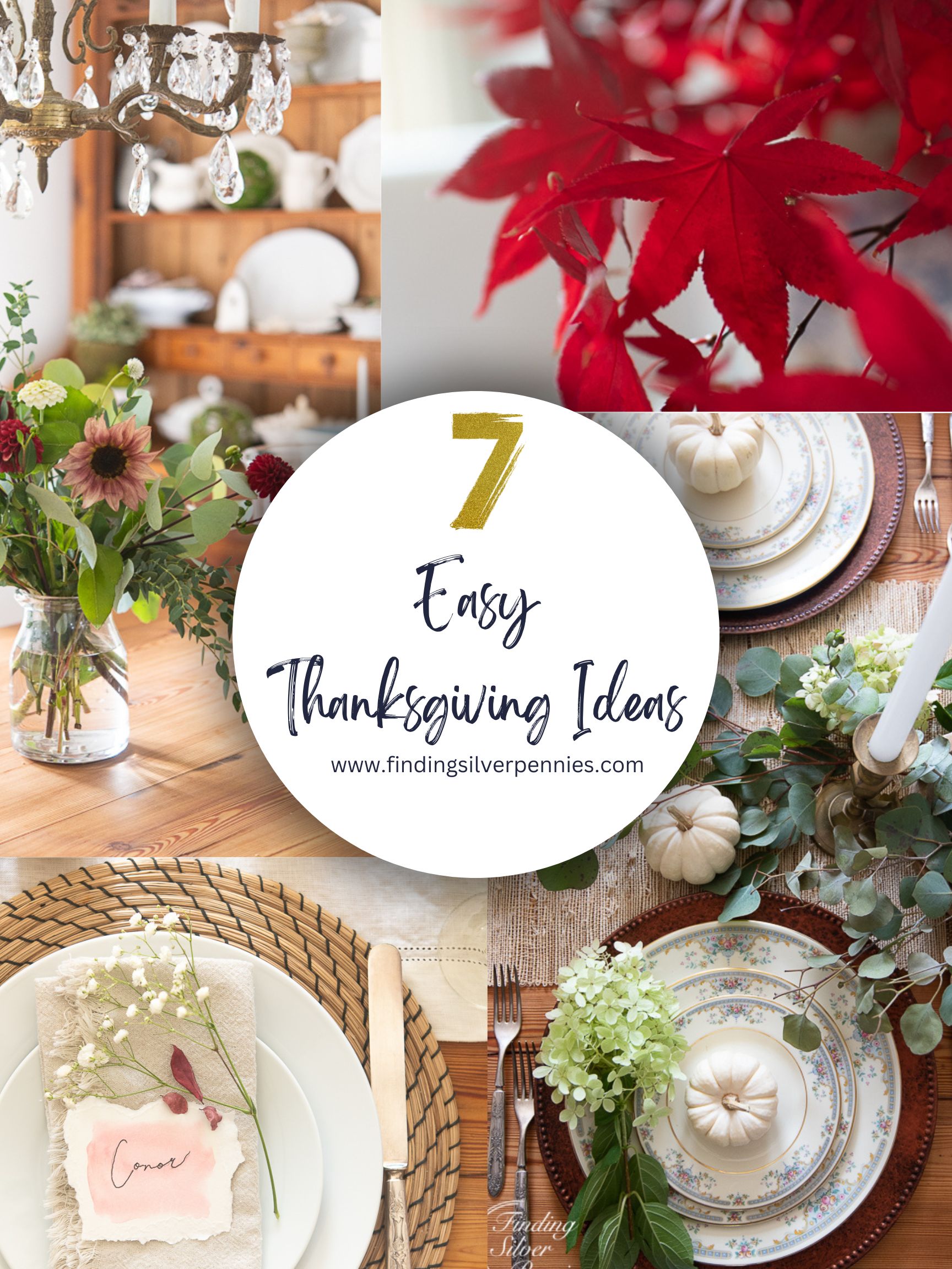 Thanksgiving Decor - Finding Silver Pennies