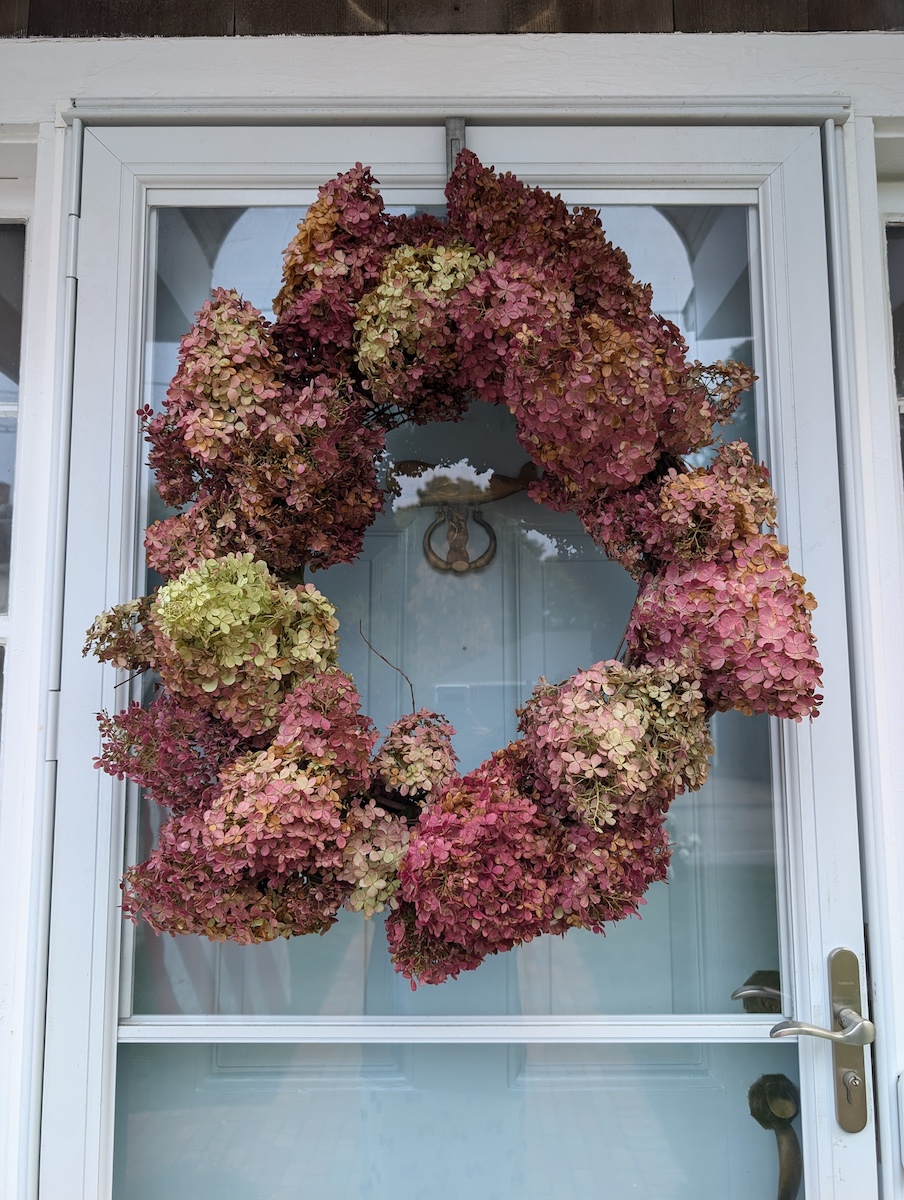 Hydrangea Door Wreath